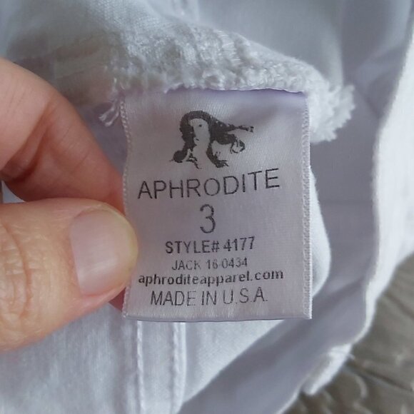 Aphrodite Women Style 4177 High Waist White Distressed Skinny Jeans - Size 3 - Picture 7 of 8